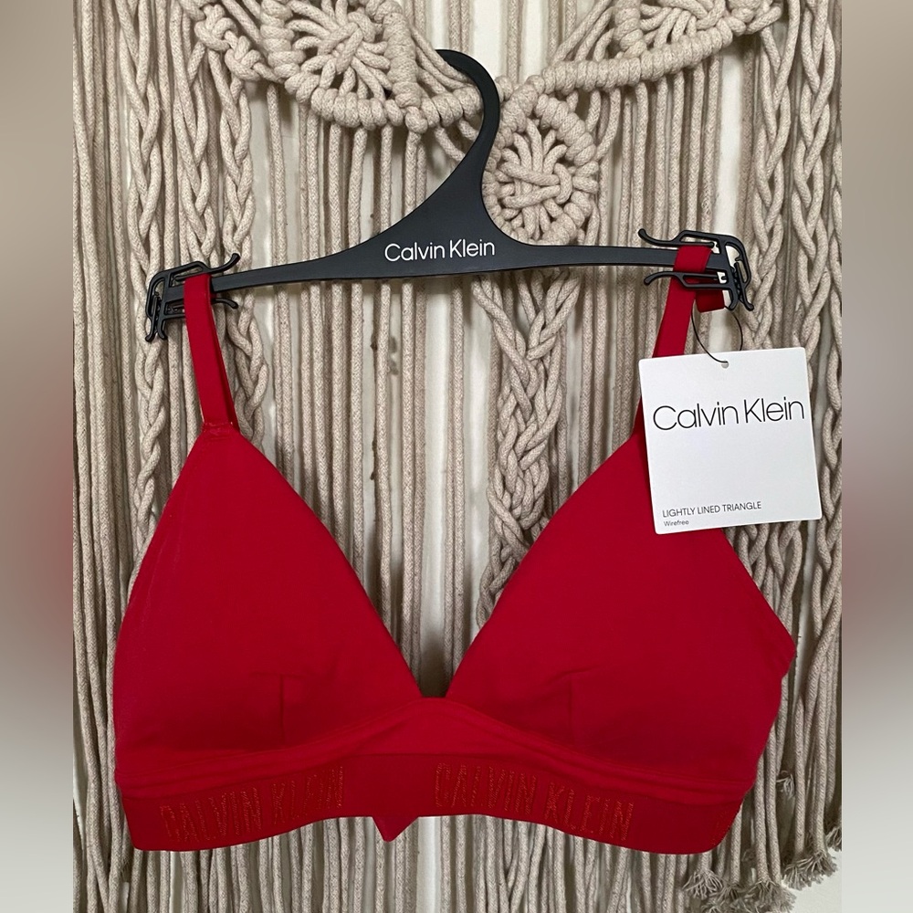Calvin Klein red bra cute S brand new